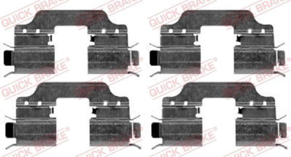 Brake pads accessory kit 109-1653 - image 2