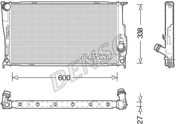Radiator, engine cooling DRM05003