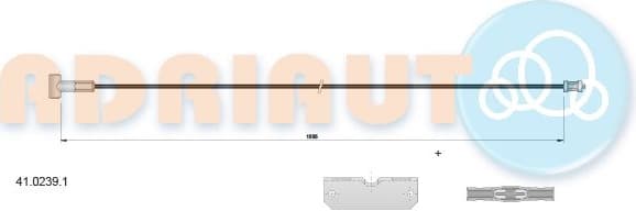 Cable handbrake 41.0239.1 - image 3