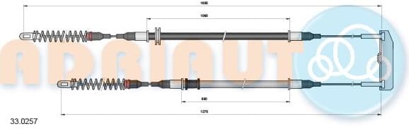 Cable handbrake 33.0257 - image 4