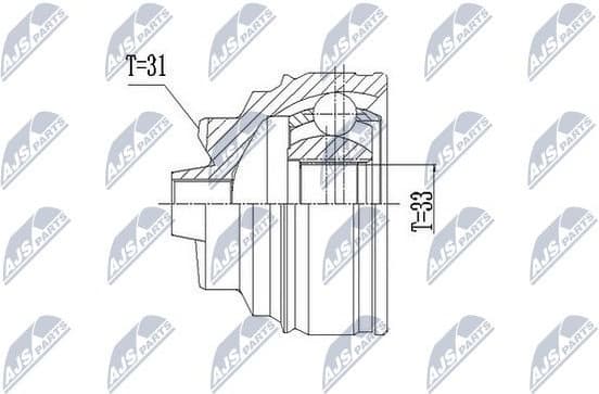 CV joint outer NPZ-BM-011 - image 2