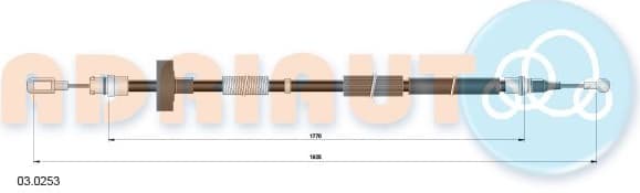 Cable handbrake 03.0253 - image 2