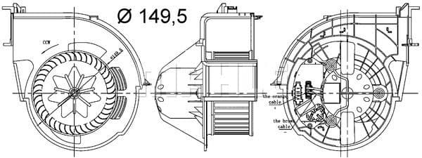 Interior Blower BEHR AB 83 000S