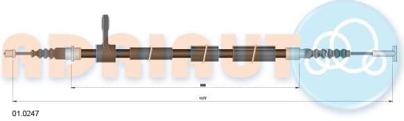 Cable handbrake 01.0247 - image 2