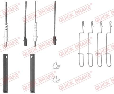 Accessory Kit, disc brake pad 109-1280X