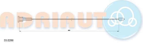 Cable handbrake 33.0286 - image 2