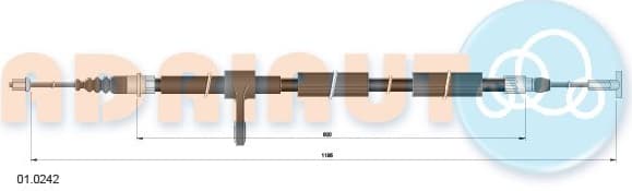 Cable handbrake 01.0242 - image 2