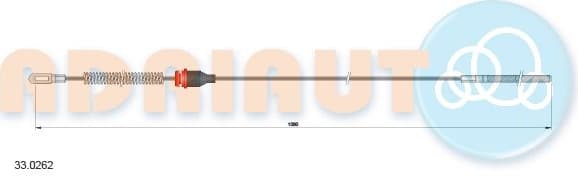 Cable handbrake 33.0262 - image 2