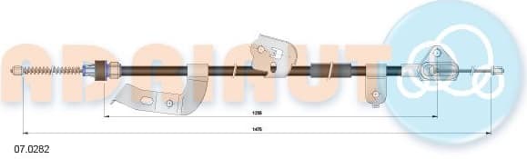 Cable handbrake 07.0282 - image 2