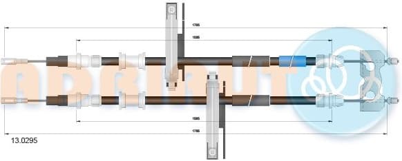 Cable handbrake 13.0295 - image 2