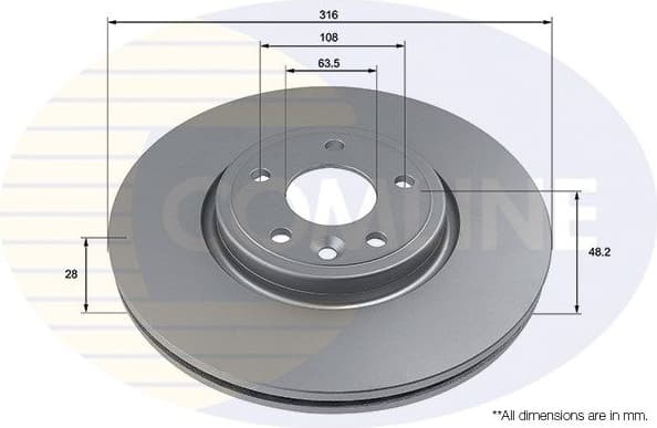 Brake Disc COATED ADC2929V