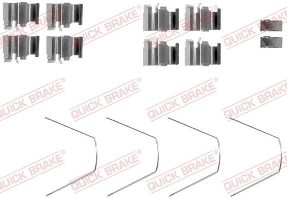 Accessory Kit, disc brake pad 109-1651 - image 2