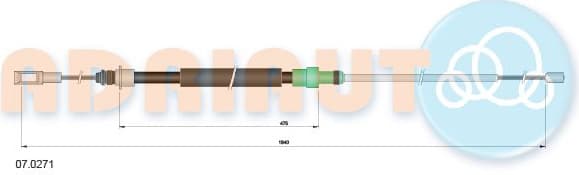 Cable handbrake 07.0271 - image 2