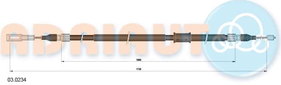 Cable handbrake 03.0234 - image 2