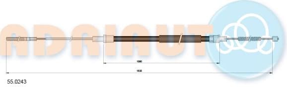 Cable handbrake 55.0243 - image 2