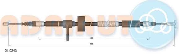 Cable handbrake 01.0243 - image 2