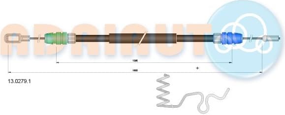 Cable handbrake 13.0279.1 - image 2