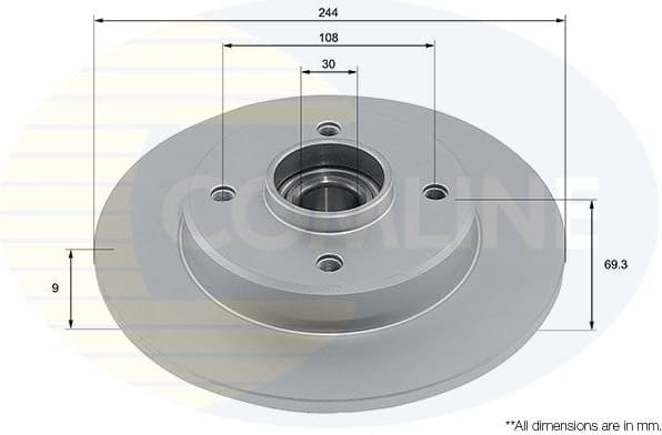 Brake Disc COATED ADC3037
