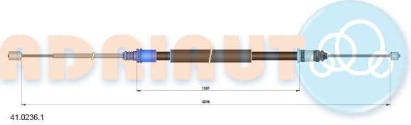 Cable handbrake 41.0236.1 - image 2