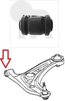 Silentblock front axle 87-04948