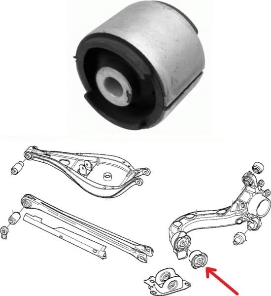 Silentblock rear axle 87-05946