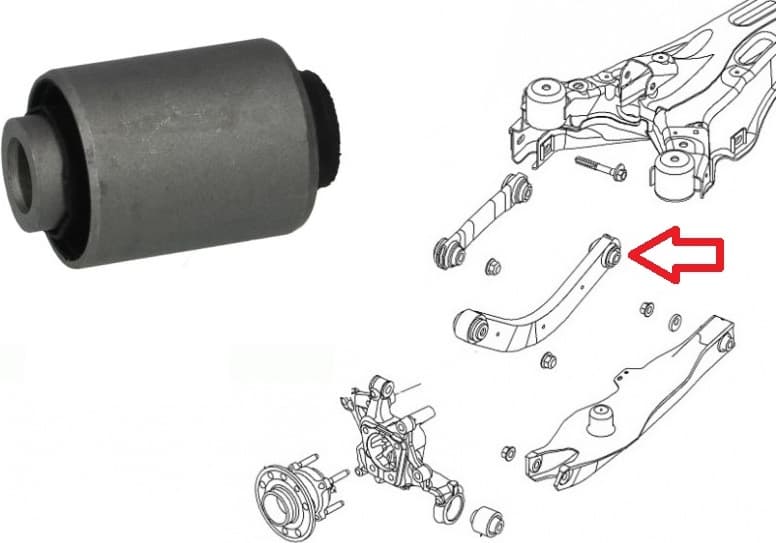Silentblock rear axle 00505010