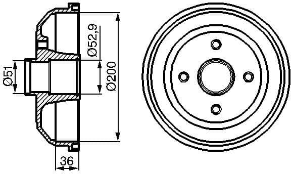 Brake Drum 0986477134