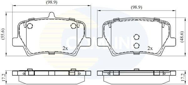 Brake Pad Set, disc brake CBP02393