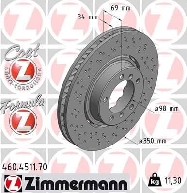 Brake Disc FORMULA Z BRAKE DISC 460.4511.70