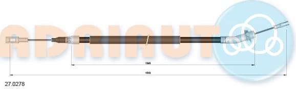 Cable handbrake 27.0278 - image 2