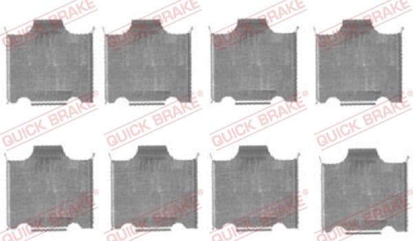 Accessory Kit, disc brake pad 109-1718 - image 2