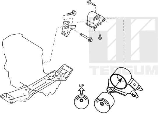 Mounting, engine 00461068 - image 2