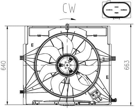 Fan, engine cooling 47920