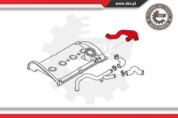 Hose, crankcase ventilation 31SKV135 - image 4