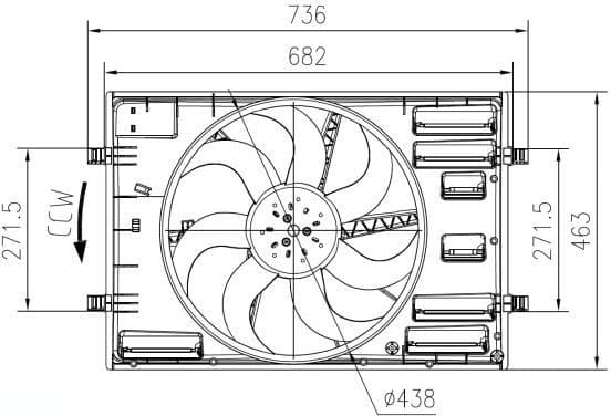 Fan, engine cooling 47916