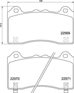 Brake Pad Set, disc brake PRIME LINE P24202