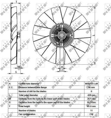 Clutch, radiator fan FULL KIT 49542 - image 4