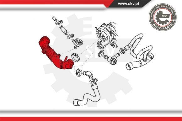 Radiator Hose 24SKV378