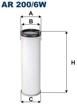 Secondary Air Filter AR 200/6W