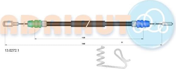 Cable handbrake 13.0272.1 - image 2