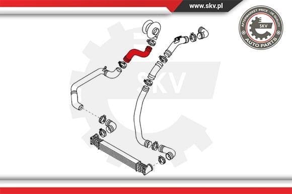 Charge Air Hose 24SKV151 - image 2