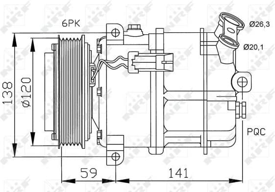 Compressor, air conditioning EASY FIT 32191 - image 2