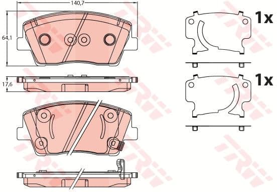Brake Pad Set, disc brake GDB2253