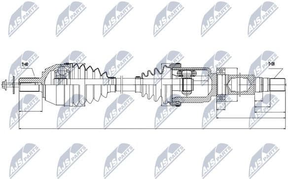 Drive shaft complete NPW-VV-024 - image 2