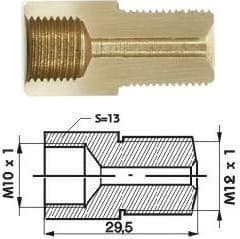 Brake pipe connector WPS129