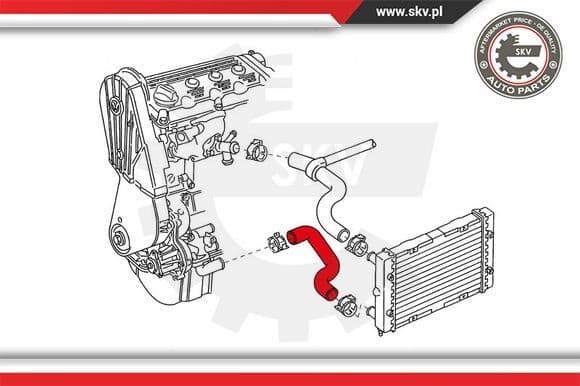 Radiator Hose 43SKV724 - image 4