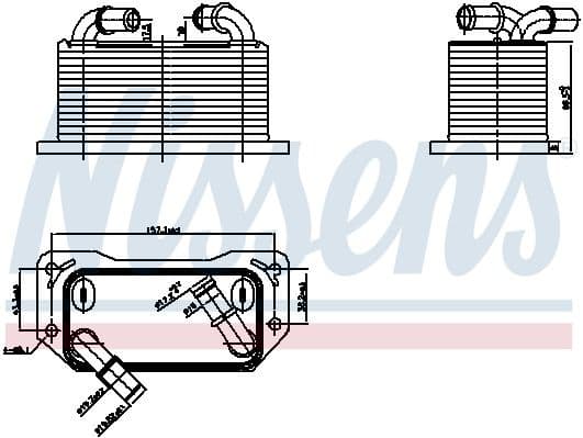 Oil Cooler, engine oil 91237