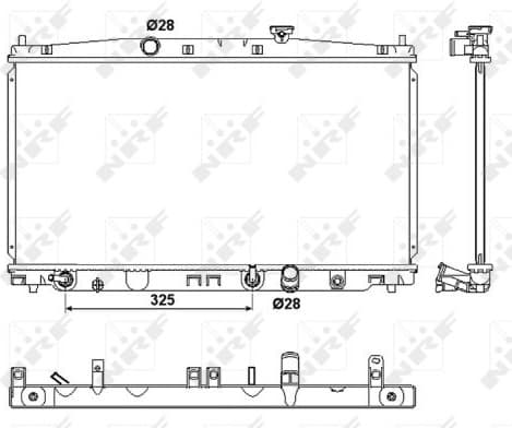 Radiator, engine cooling 53094