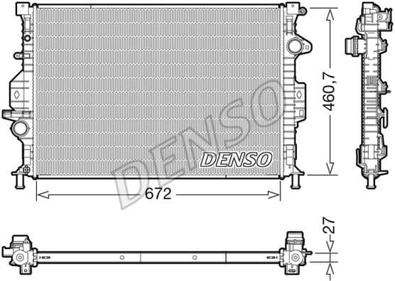 Radiator, engine cooling DRM10115