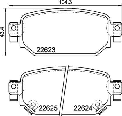 Brake Pad Set, disc brake PRIME LINE P49063